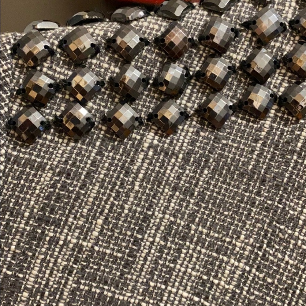 Cropped twill blazer - Picture 4 of 7